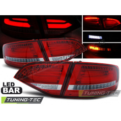 Audi A4 B8 2008-11 Avant zadní lampy red-white LED