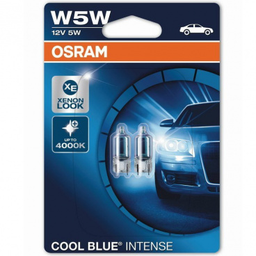 Žárovka T10 Osram 12V W5W, COOL BLUE INTENSE 4000K sada 2 ks