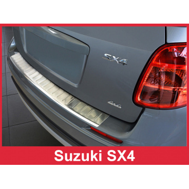 Nerez kryt- ochrana prahu zadního nárazníku Suzuki SX4 Htb. 2006-16