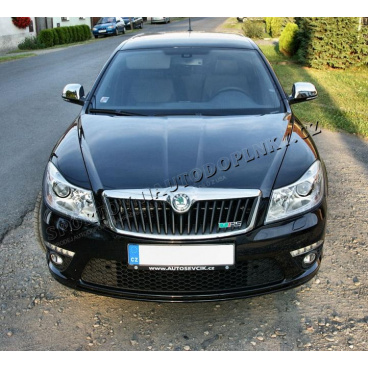 NEREZ chrom kryty zrcátek WELLSTAR Škoda Octavia II 08- Facelift