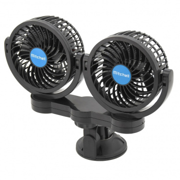 Ventilátor Mitchell duo - na přísavku 2x108mm 12V