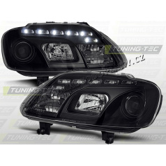 VW TOURAN / CADDY 2003-06 PŘEDNÍ ČÍRÁ SVĚTLA DAYLIGHT LED BLACK