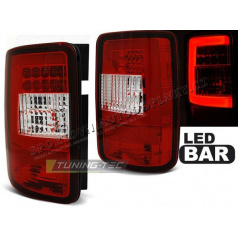 VW Caddy 2003-03.14 zadní lampy red white LED bar