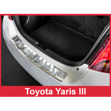 Nerez kryt- ochrana prahu zadního nárazníku Toyota Yaris III 2014-19