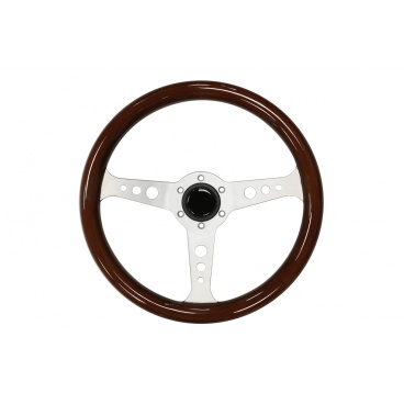 Volant 350mm Dřevo Stříbrný