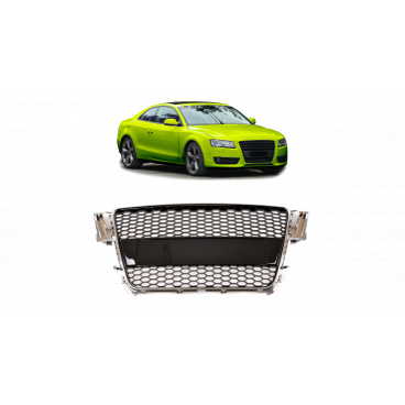 Gril Audi A5 8T Chrom & Lesklá Černá