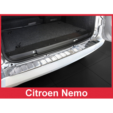 Nerez kryt- ochrana prahu zadního nárazníku Citroen Nemo 2007+