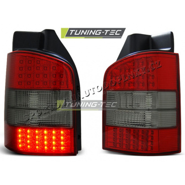 VW T5 2003-09 ZADNÍ LED LAMPY RED SMOKE