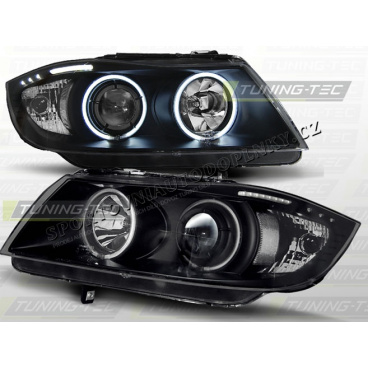 BMW E90/91 05-08 ANGEL EYES BLACK (LPBM62) - CCFL