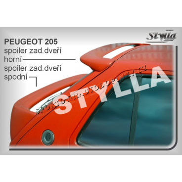 PEUGEOT 205 (83-90) spoiler zad. dveří horní (EU homologace)