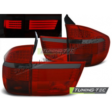 BMW X5 E70 2006-03.2010  zadní lampy red smoke LED