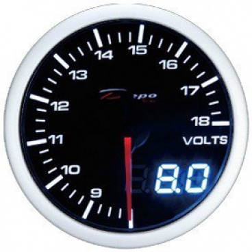 Přídavný budík Depo Racing Voltmeter Dual 52 mm