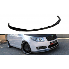 Spoiler pod přední nárazník pro Škoda Fabia Mk2, Maxton Design (plast ABS bez povrchové úpravy)