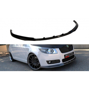 Spoiler pod přední nárazník pro Škoda Fabia Mk2, Maxton Design (plast ABS bez povrchové úpravy)