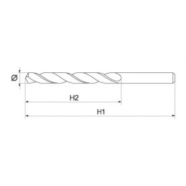 Vrták na kov 3,0 mm HSS-COBALT 2 ks 135°