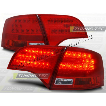 AUDI A4 (B7) AVANT 2004-08 ZADNÍ LED LAMPY RED WHITE