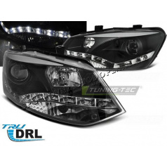 VW Polo 6R 2009-03.14 přední čirá světla DRL black