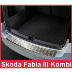 Nerezový kryt zadního nárazníku matný Škoda Fabia III 2015+