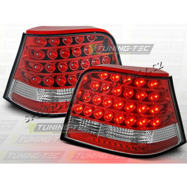 VW GOLF IV 1997-03 ZADNÍ LED LAMPY RED