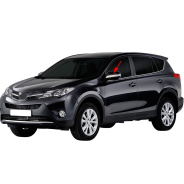 Nerez lišta do zrcátek Toyota RAV4 2013+