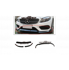 Přední spoiler Mercedes-Benz C W205 S205 A205 C205 Facelift Lesklá Černá