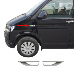 Chrom přední kryty bočních směrovek Omtec VW T6 2015+