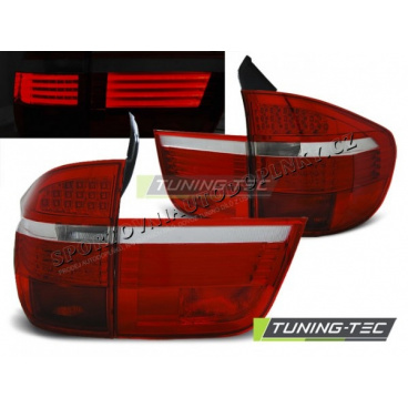 BMW X5 E70 03.2007-03.2010 zadní lampy red white LED