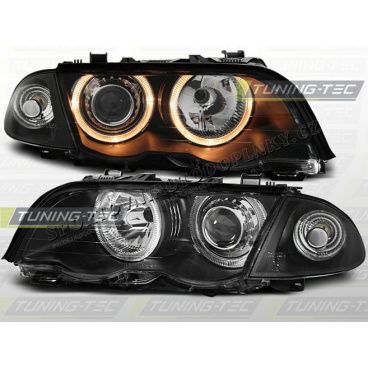 BMW E46 98-01 ANGEL EYES BLACK (LPBM41) - sedan / touring