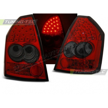 Chrysler 300C 2005-08 zadní lampy red smoke LED