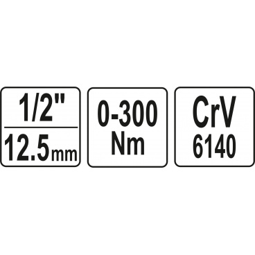 Momentový klíč 1/2" výchylný 0-300Nm