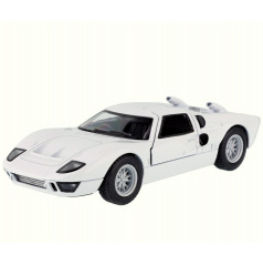 Kovový model Ford GT40 MKII 1966 1:32 bílý