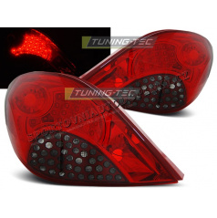 PEUGEOT 207 3D/5D 05.2006-06.2009 ZADNÍ LED LAMPY RED SMOKE