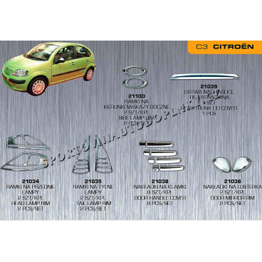 CITROEN C3 CHROM AUTODOPLŇKY