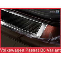 Carbon kryt- ochrana prahu zadního nárazníku Volkswagen Passat B8 2014+