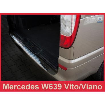 Nerez kryt-ochrana prahu zadního nárazníku Mercedes Vito, Viano W 639 2003-14