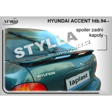 HYUNDAI ACCENT HTB (94-98) spoiler zad. kapoty (EU homologace)