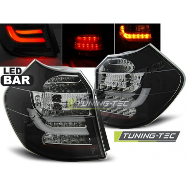 BMW E87/E81 2004-08.2007 zadní lampy black LED BAR