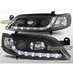 OPEL VECTRA B 1995-98 PŘEDNÍ ČÍRÁ SVĚTLA DAYLIGHT LED BLACK