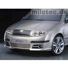 Lišty přední masky - nerez, Škoda Fabia Facelift