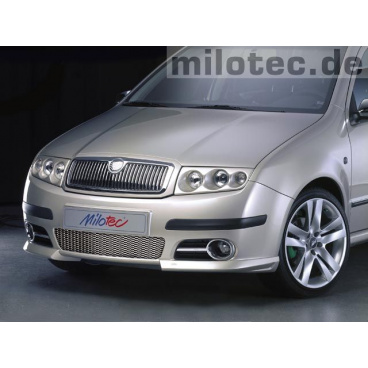 Lišty přední masky - nerez, Škoda Fabia Facelift