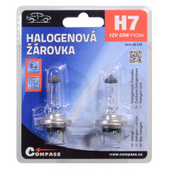 Žárovka 12V H7 55W PX26d halogenová blister 2ks