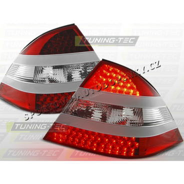 MERCEDES W 220 S-KLASA 1998-05 ZADNÍ LED LAMPY RED WHITE