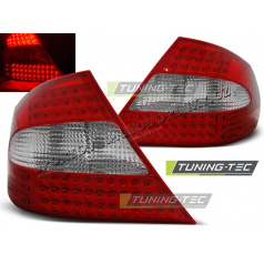 MERCEDES CLK W209 2003-2010 ZADNÍ LED LAMPY RED WHITE