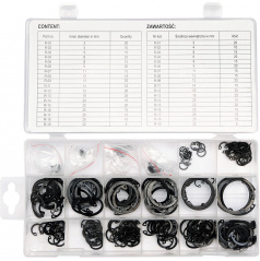 Pojistné kroužky INTERNAL sada 300ks, R1-R19, pr. 3 -32mm