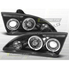 FORD FOCUS MK2 2004-08 PŘEDNÍ ČÍRÁ SVĚTLA ANGEL EYES BLACK