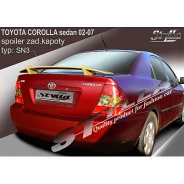 TOYOTA COROLLA sedan 02-07 spoiler zad. kapoty (EU homologace)