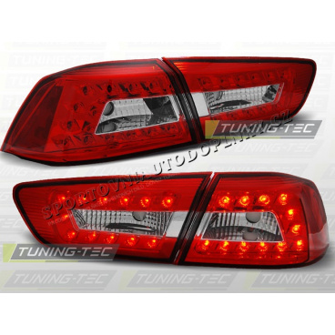 MITSUBISHI LANCER 8 SEDAN 2008-11 ZADNÍ LED LAMPY RED WHITE