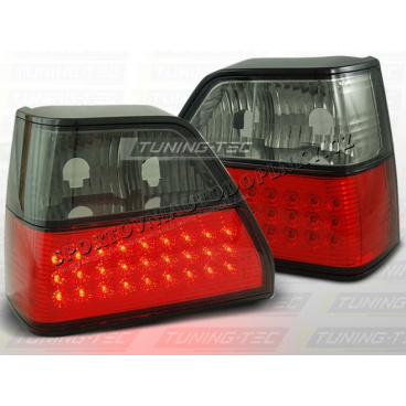 VW GOLF II 1983-91 ZADNÍ LED LAMPY RED SMOKE