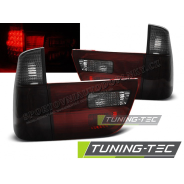 BMW X5 E53 09.1999-06 zadní lampy red smoke LED