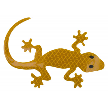 Dekor samolepící GECKO žlutý